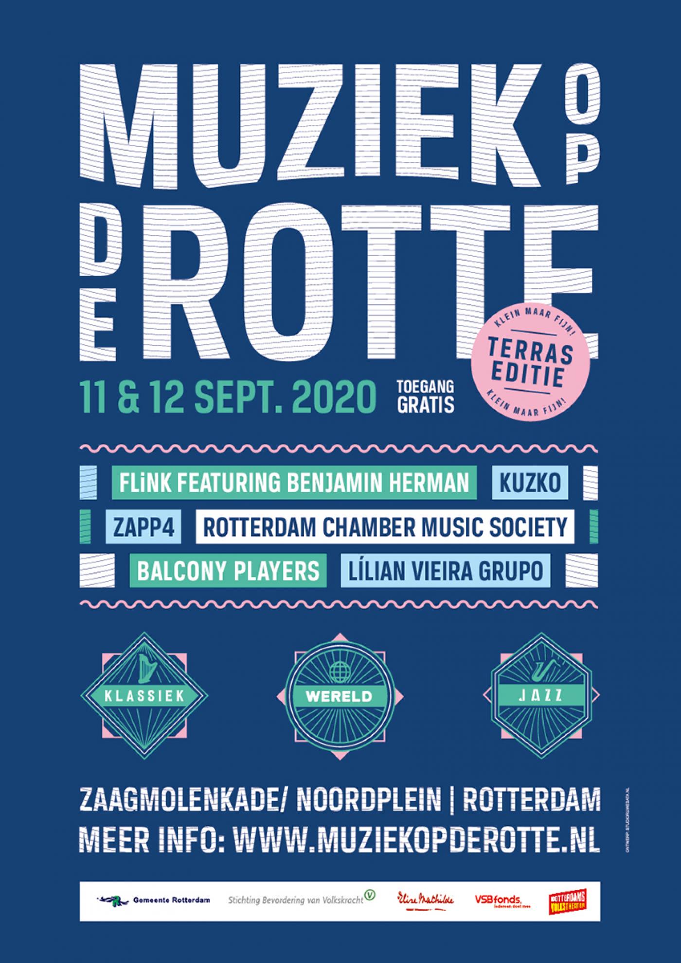 Muziek op de Rotte flyer